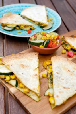 Quesadillas mit Zucchini aus dem Ofen