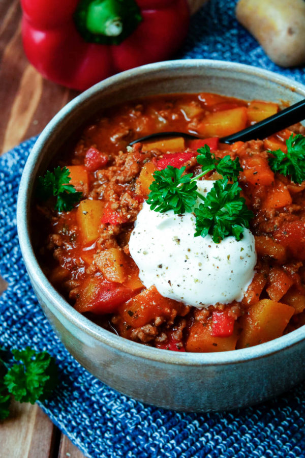 Bauerntopf mit Hackfleisch und Kartoffeln selber machen