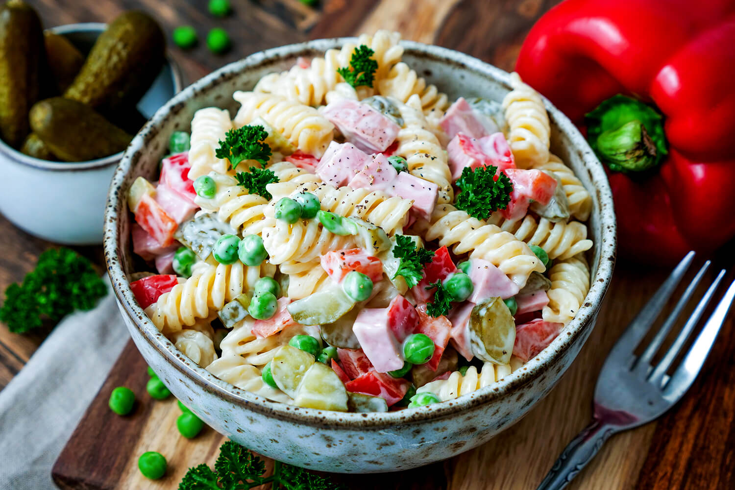 Omas Klassischer Nudelsalat Mit Mayo