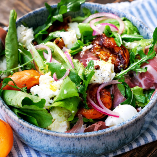 Salat mit Aprikosen und Mozzarella von Jamie Oliver