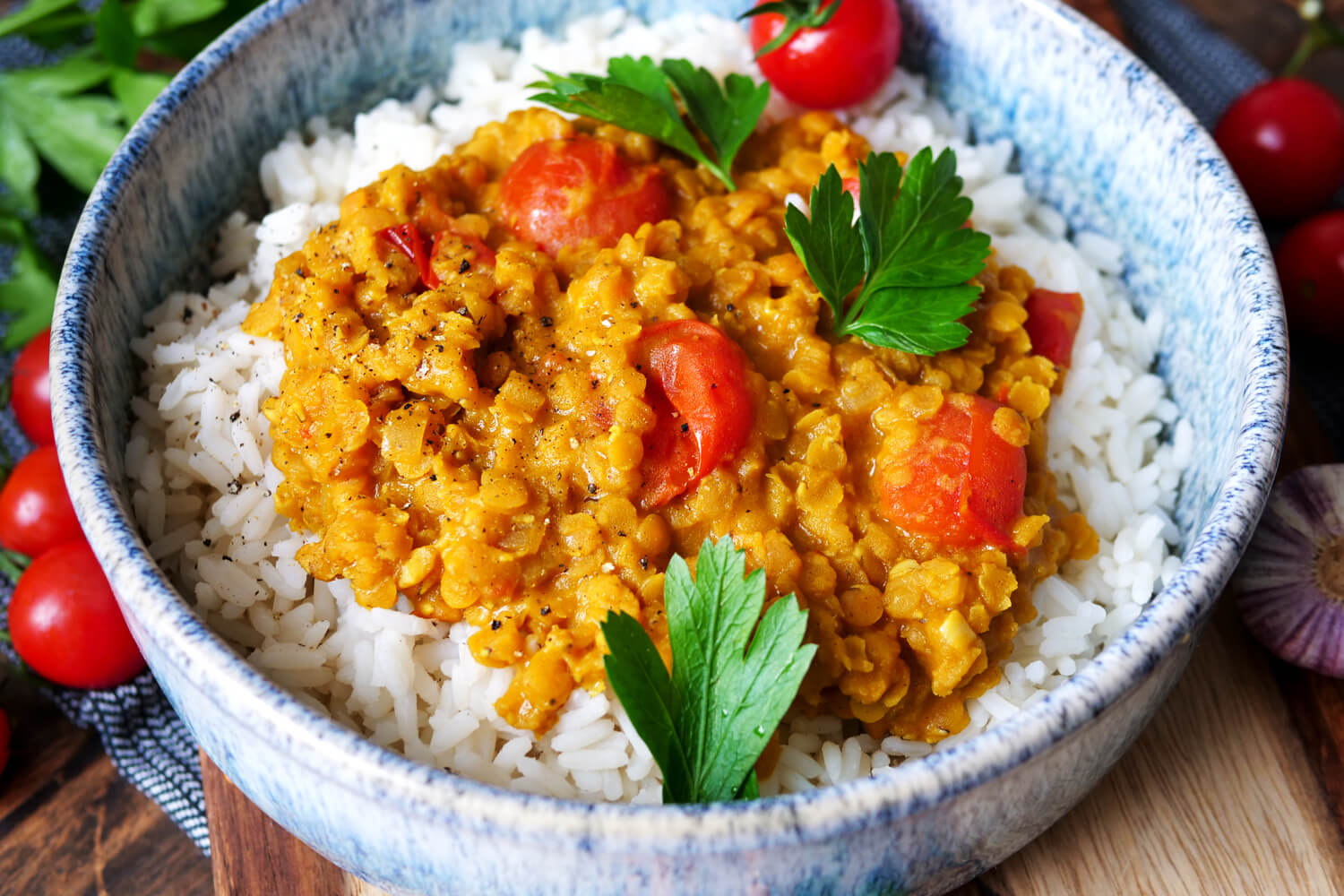 Rote Linsen-Curry mit Kokosmilch – Gaumenfreundin