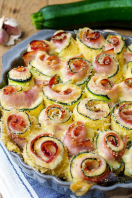 Zucchini-Schinken-Röllchen