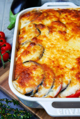 Griechische Moussaka mit Kartoffeln