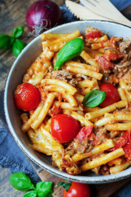 Nudel-Hackfleisch-Pfanne ganz schnell gemacht