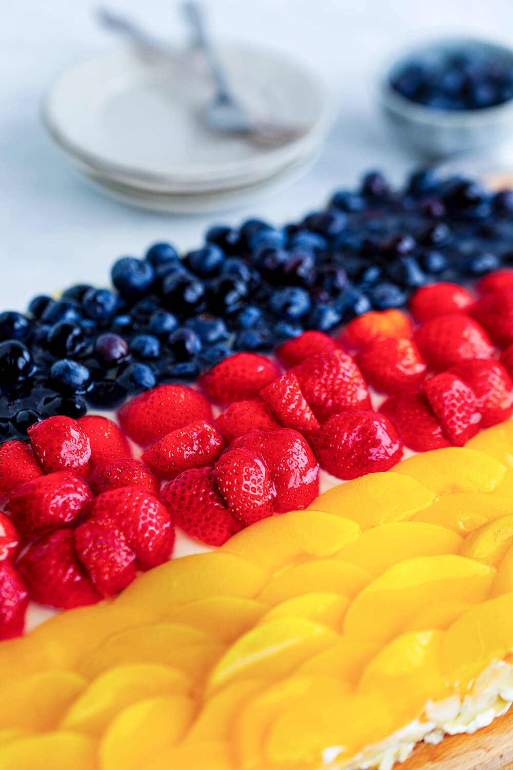 Obstkuchen für die Fußball-EM.